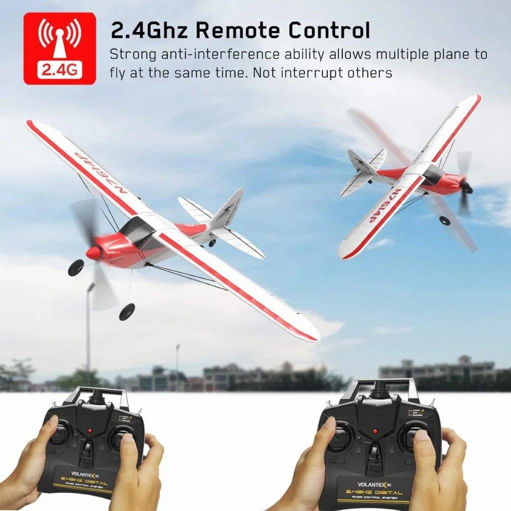 VolantexRC Sport Cub 500 Gyro 4-Kanals 500mm RTF Röd - 8