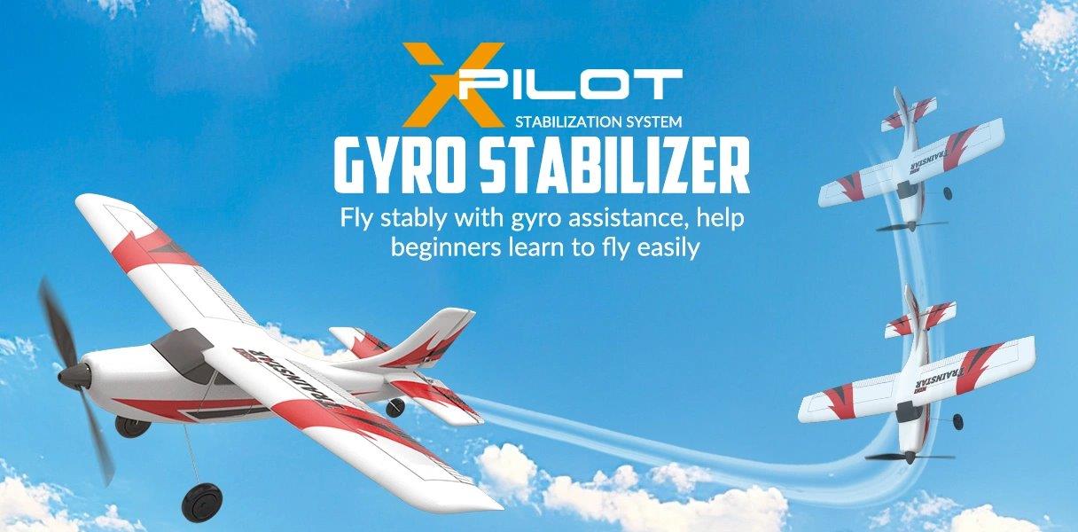 VolantexRC Trainstar Mini Gyro 3-Kanals 400mm RTF Röd - 13