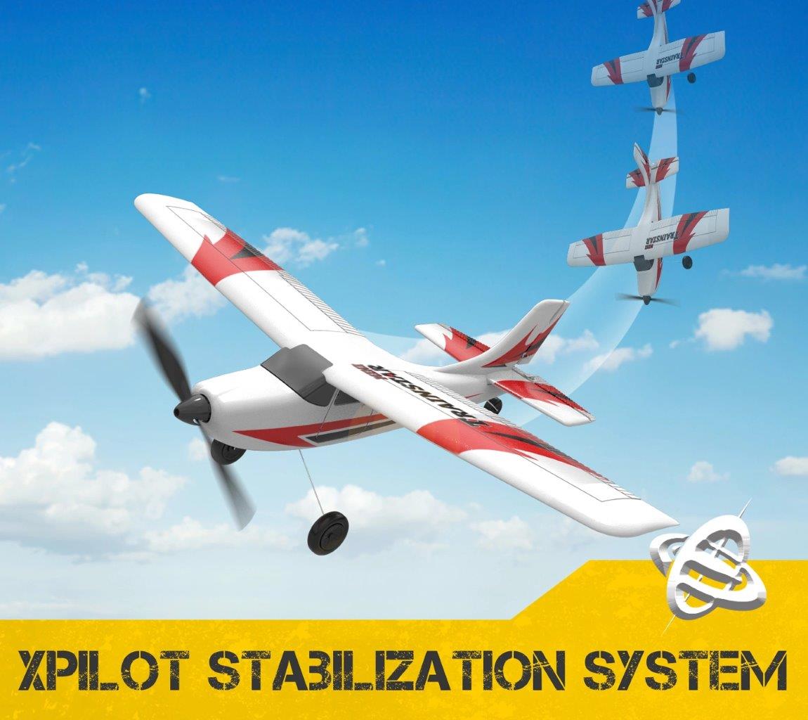 VolantexRC Trainstar Mini Gyro 3-Kanals 400mm RTF Röd - 7