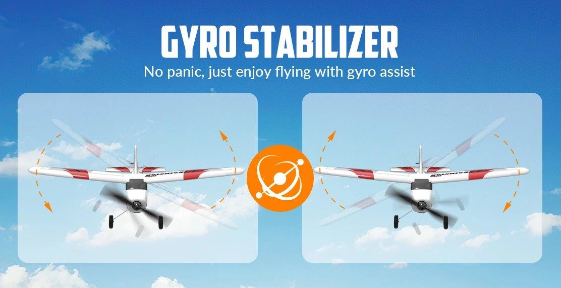 VolantexRC Trainstar Mini Gyro 3-Kanals 400mm RTF Röd - 12
