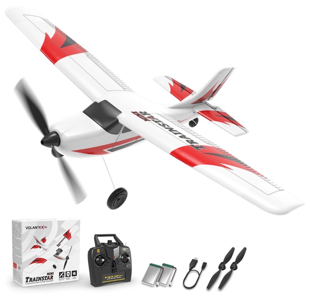 VolantexRC Trainstar Mini Gyro 3-Kanals 400mm RTF Röd - 2