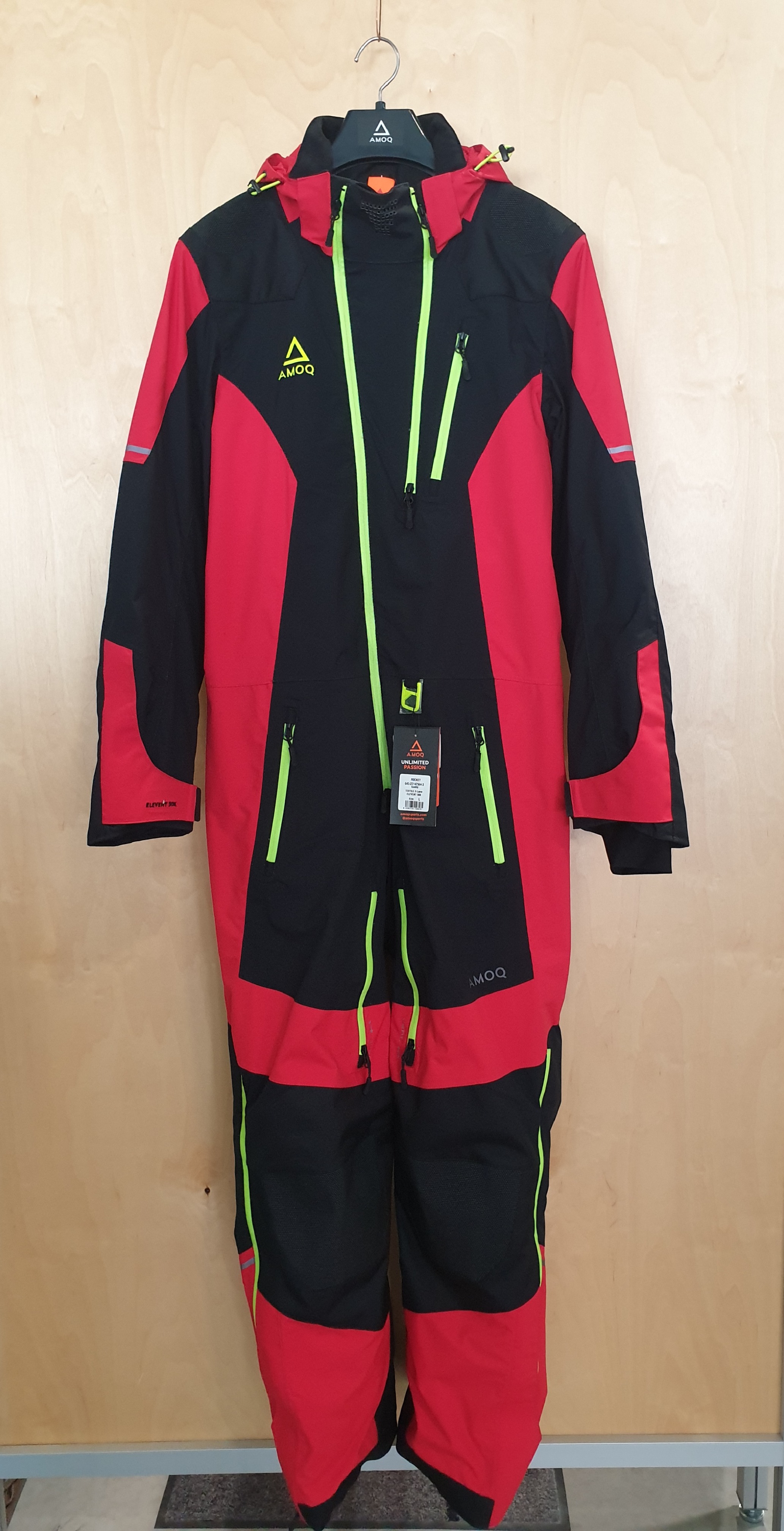 Amoq Rocket Overall Svart/Röd/Hi-viz