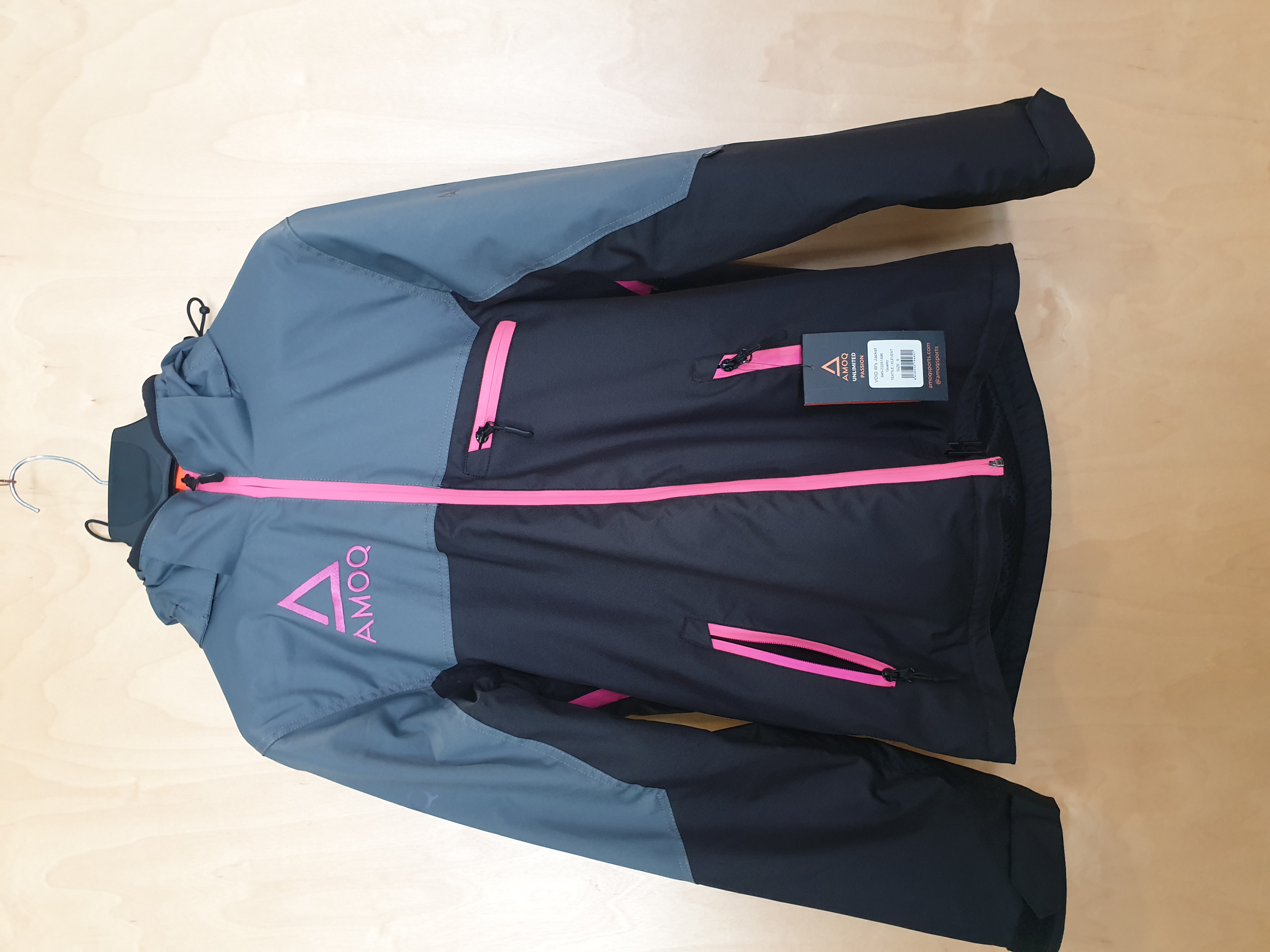 Amoq Void Jacka Dam Svart/Grå/Rosa