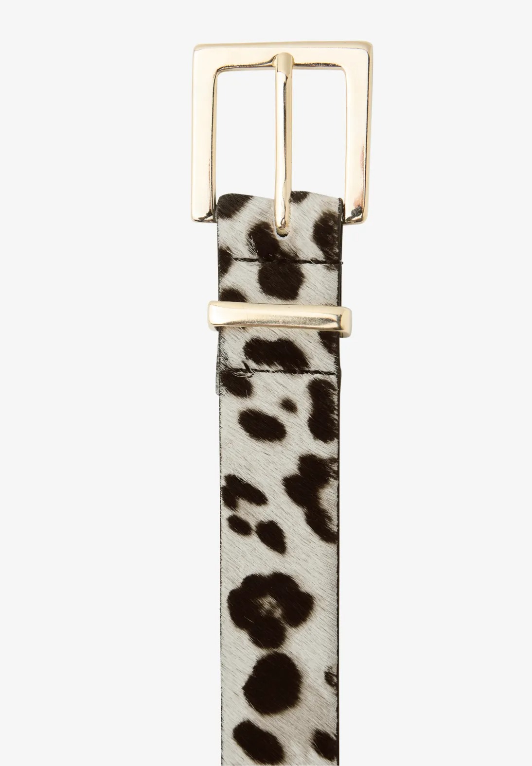 OP Leo Fur Leather Belt - Powder Beige - Street One - 5