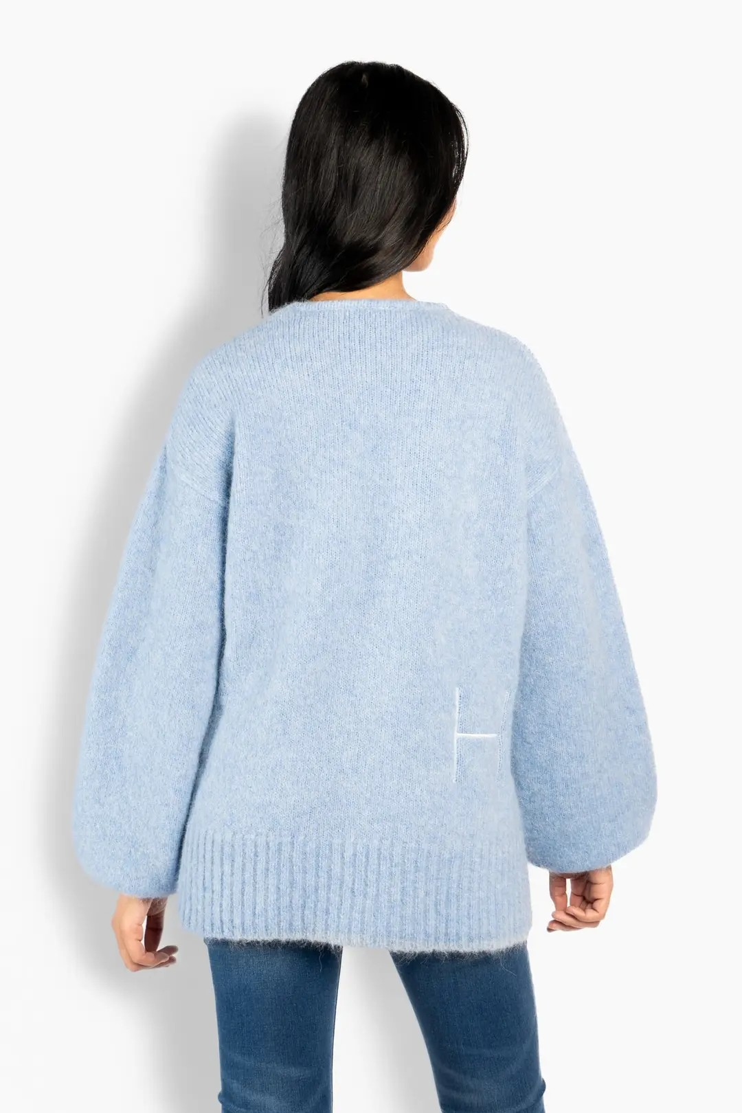 Sofie V-neck Sweater - Skyway - HÉST - 3