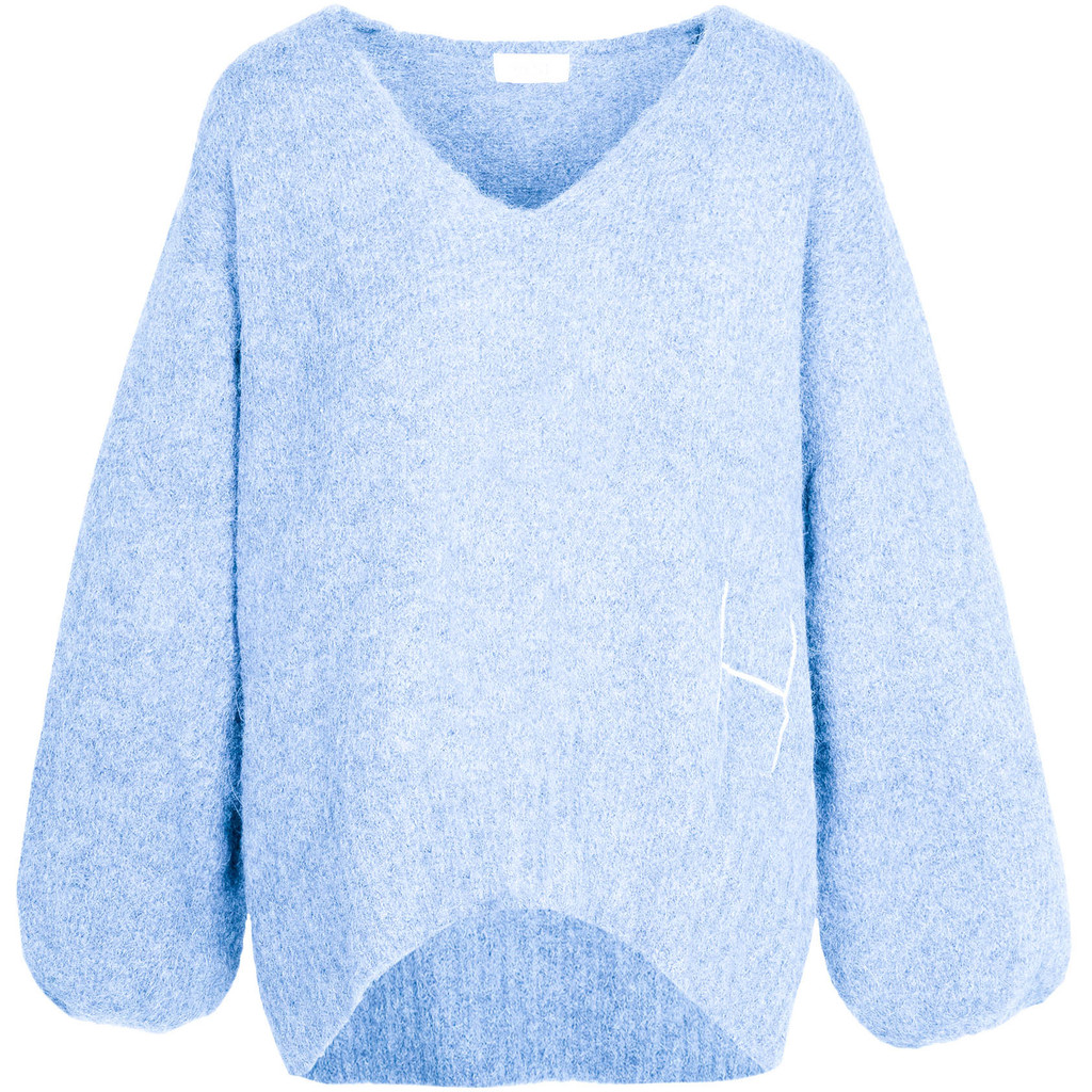 Sofie V-neck Sweater - Skyway - HÉST - 5