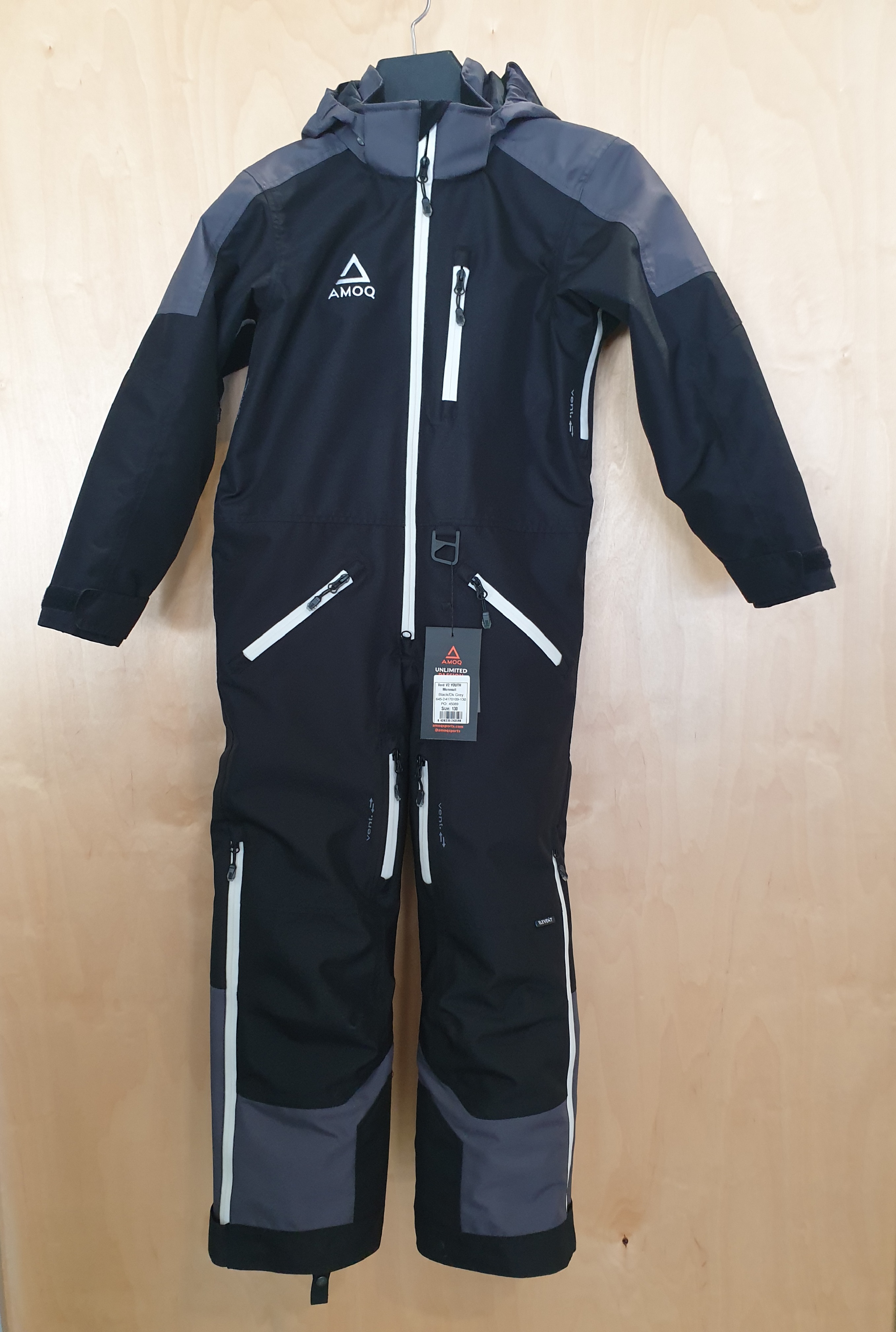 Amoq Void V2 Youth Overall Svart/Grå