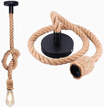 Hampaupphängning vintage  för E27 fattning
