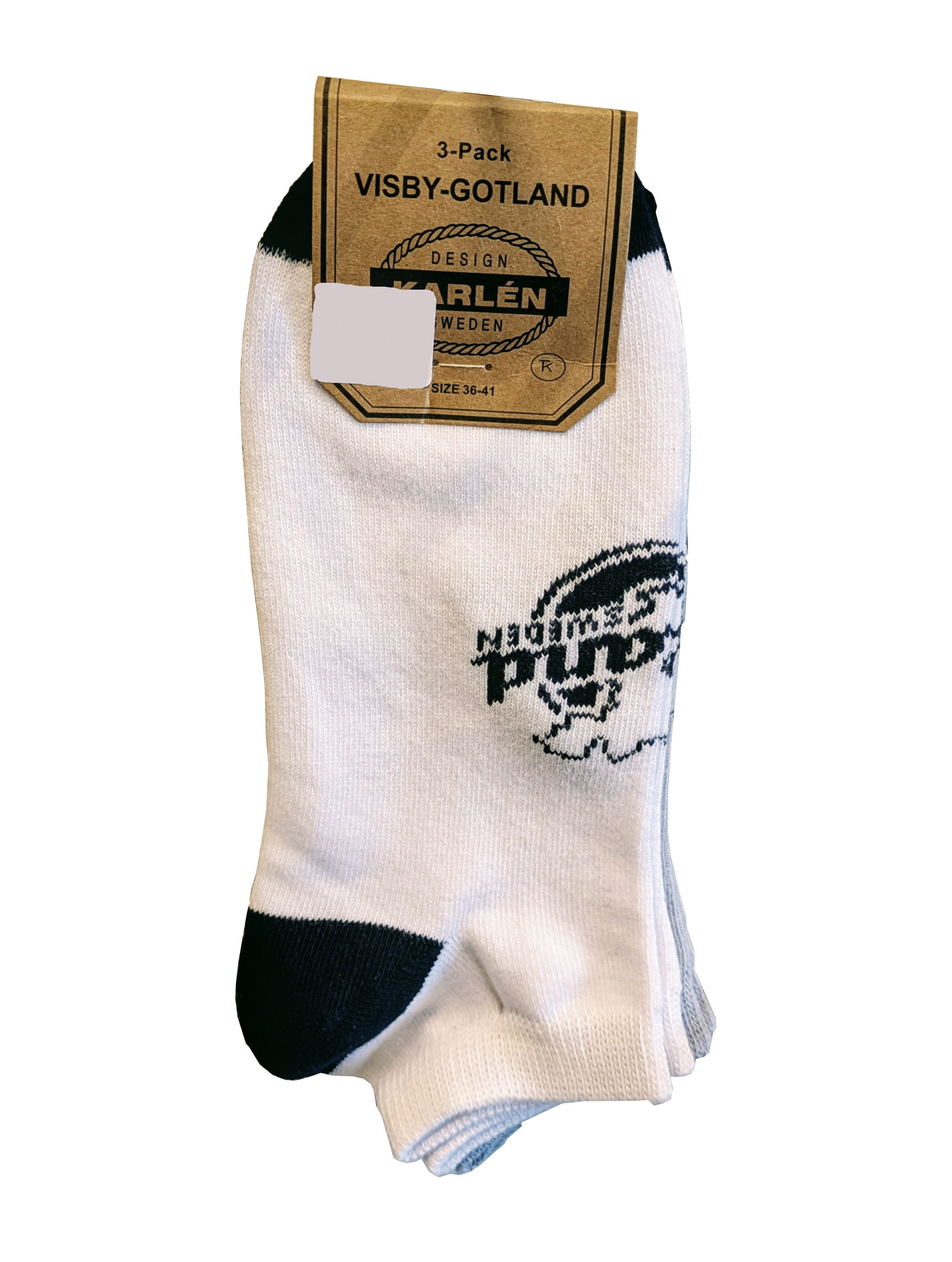 Strumpa Dam Kort 3-Pack Gotland Logo 5st/fp - 2