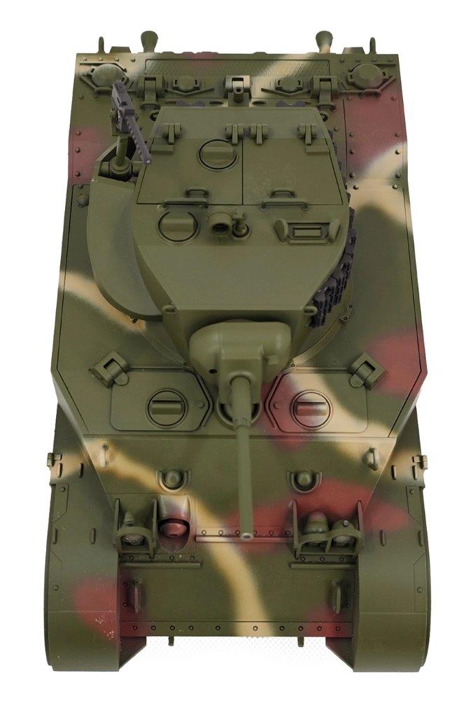 RACENT M5A1 Stuart RC Stridsvagn 1/16 Röd - 6