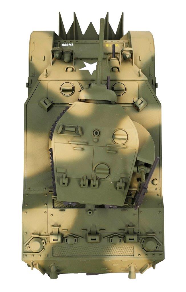RACENT M5A1 Stuart RC Stridsvagn 1/16 Gul - 3
