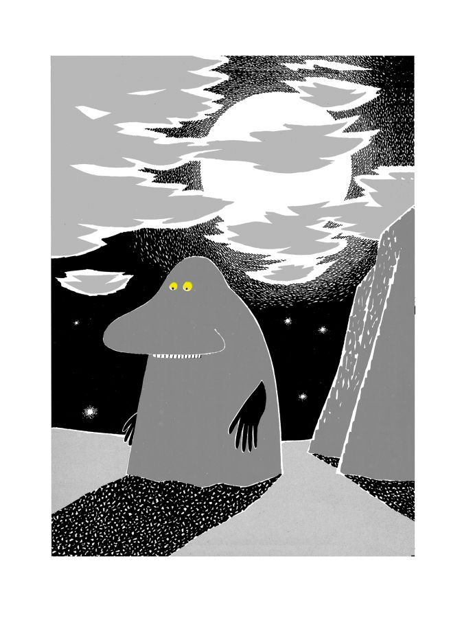 Moomin Poster 24x30 cm - Groke