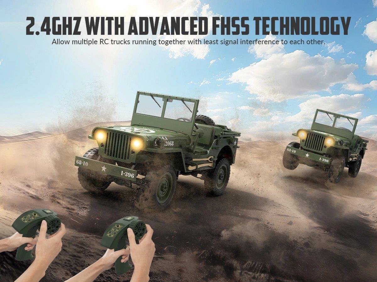 RACENT RC Crawler 1/10 4WD 1941 Willys MB - 15