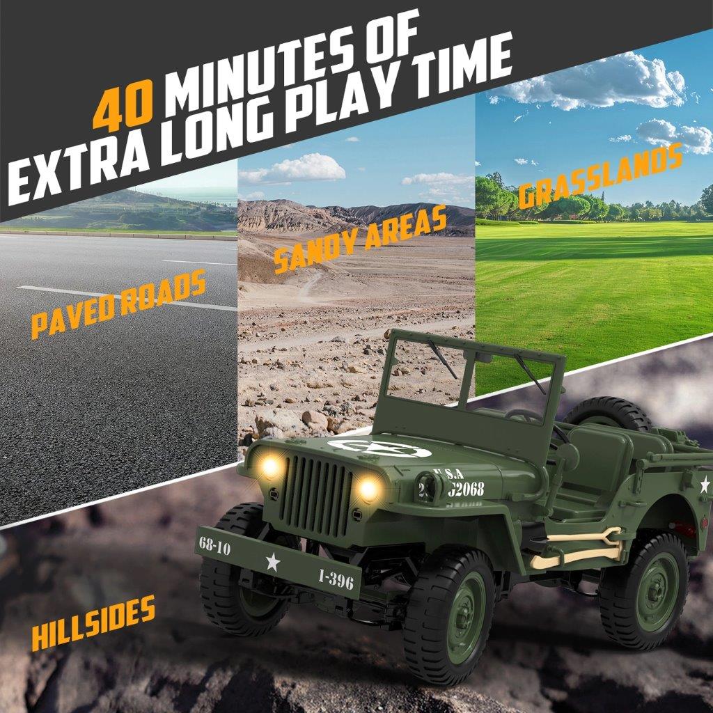 RACENT RC Crawler 1/10 4WD 1941 Willys MB - 8