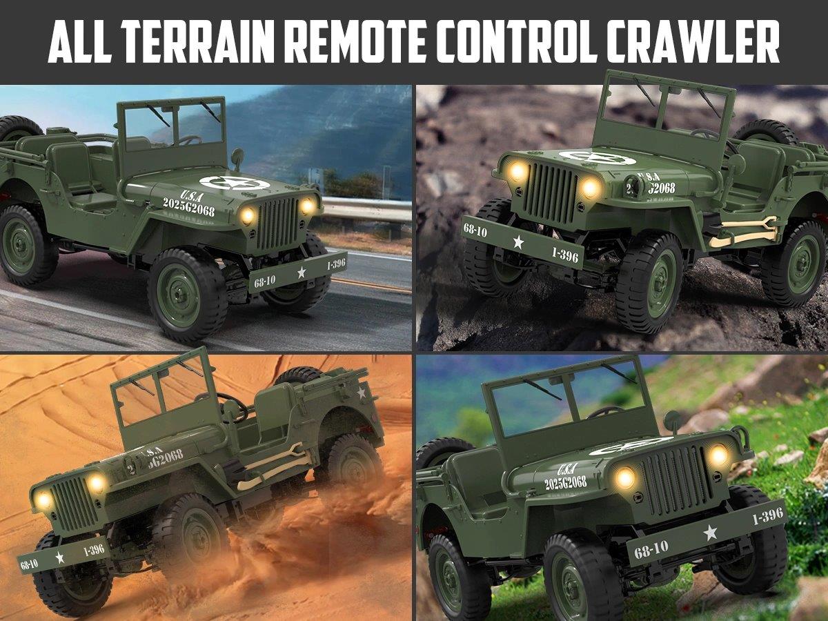 RACENT RC Crawler 1/10 4WD 1941 Willys MB - 12