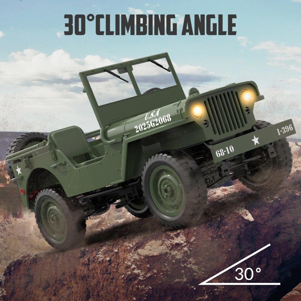 RACENT RC Crawler 1/10 4WD 1941 Willys MB - 6