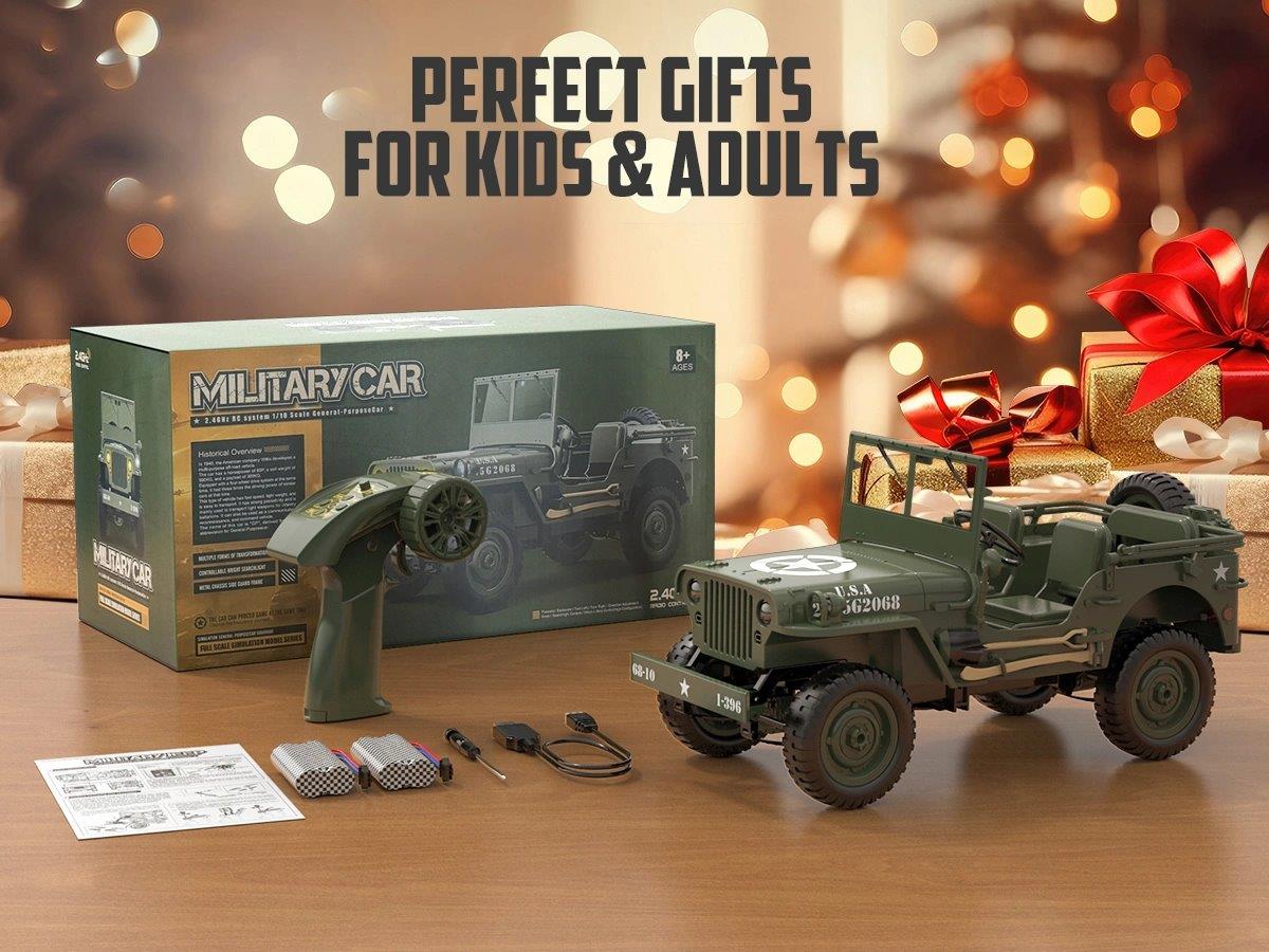 RACENT RC Crawler 1/10 4WD 1941 Willys MB - 10