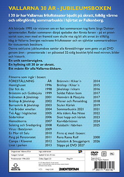 Jubileumsbox DVD - Vallarna 30 år, 32-sidig Booklet - Release 27/4