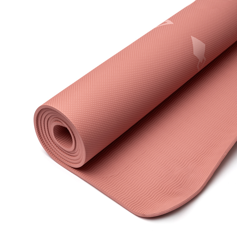 Yogi & Yogini Premium TPE Yoga Matta Livets träd malvafärgad - 5