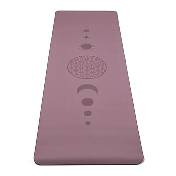 Yogi & Yogini Premium TPE Yoga Matta Livets blomma Lila
