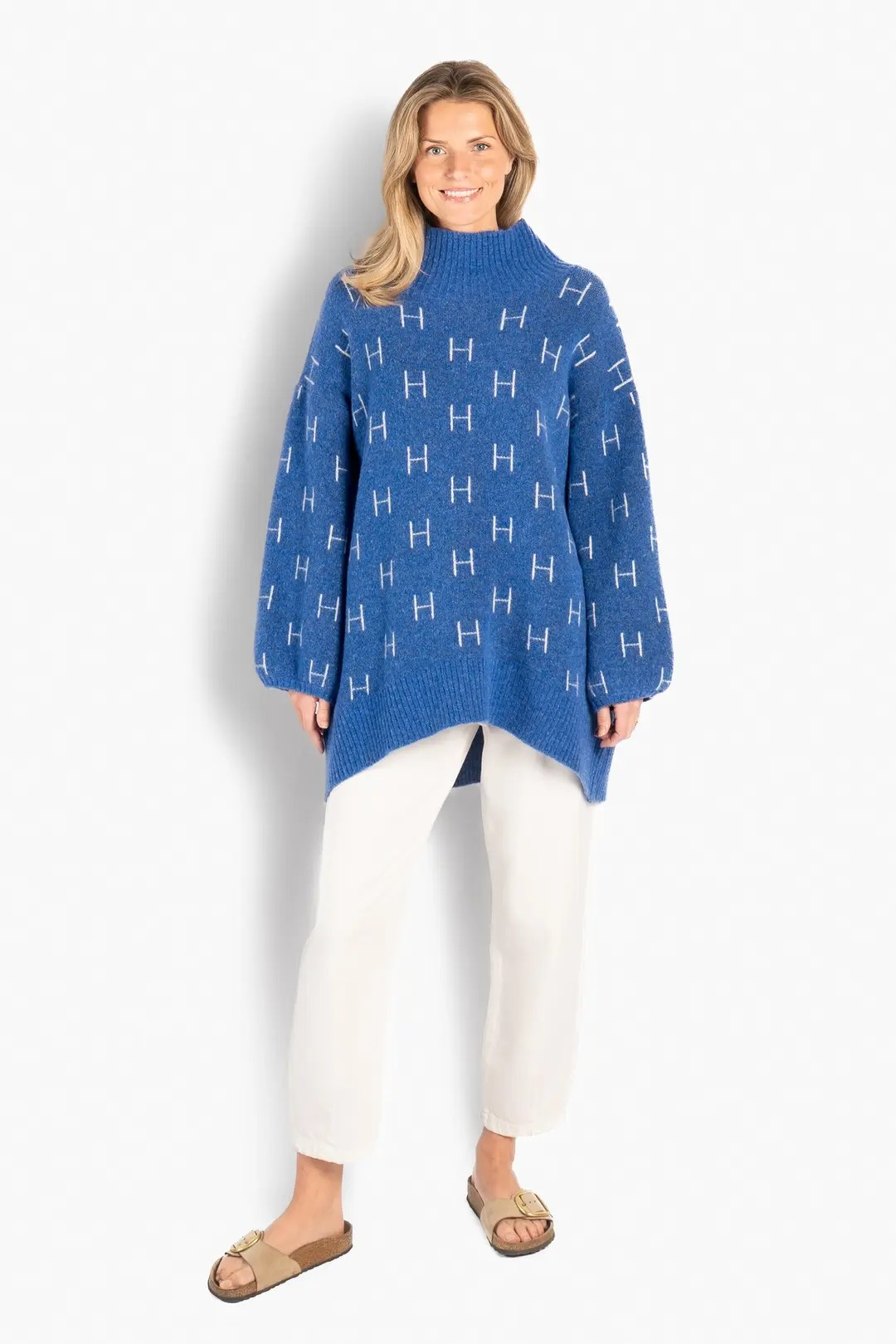 Fam Sweater Long - Blue Yonder - HÉST - 3