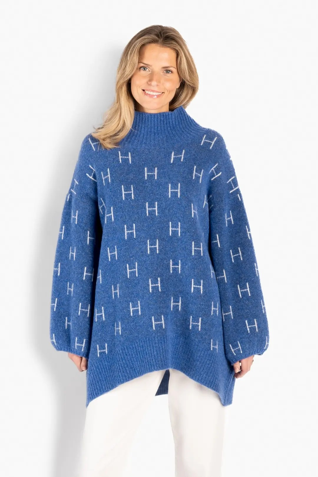 Fam Sweater Long - Blue Yonder - HÉST