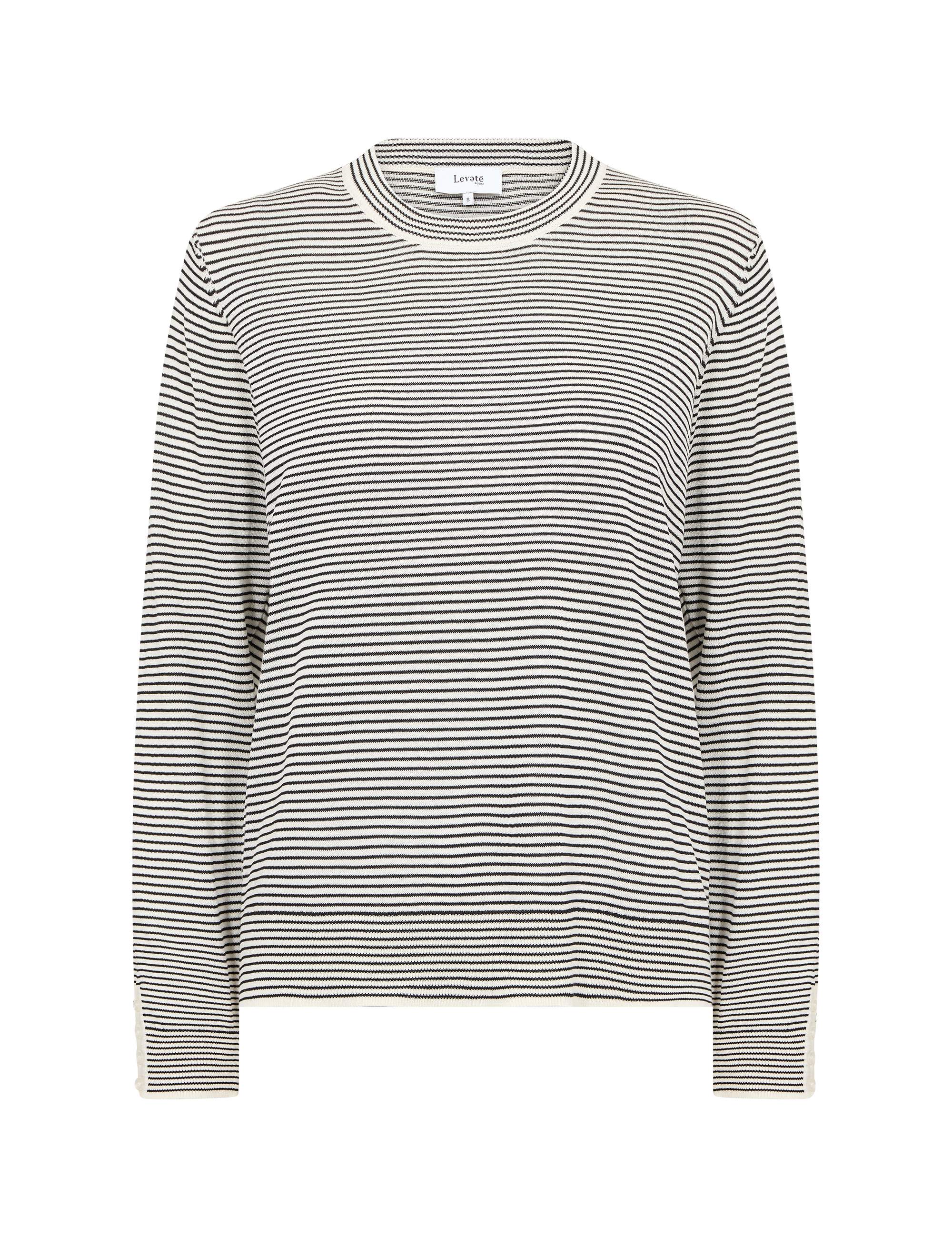 Leveté Room  - Polena 2 Pullover Black Combi - 7