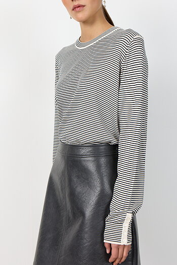 Leveté Room  - Polena 2 Pullover Black Combi