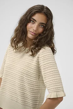 Culture Tella SS Pullover Whitecap