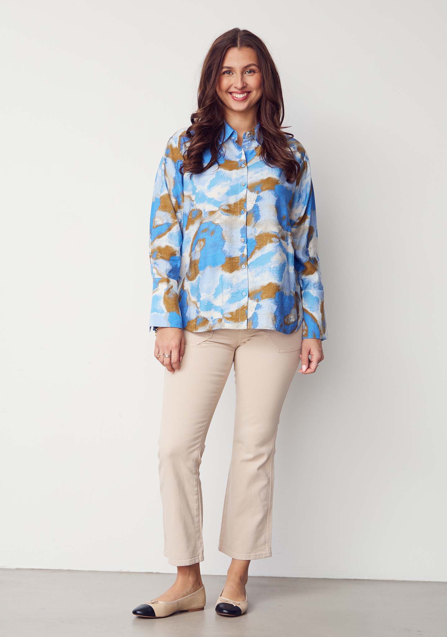 Como Twill Flare Pant - Dark Sand - Isay - 5