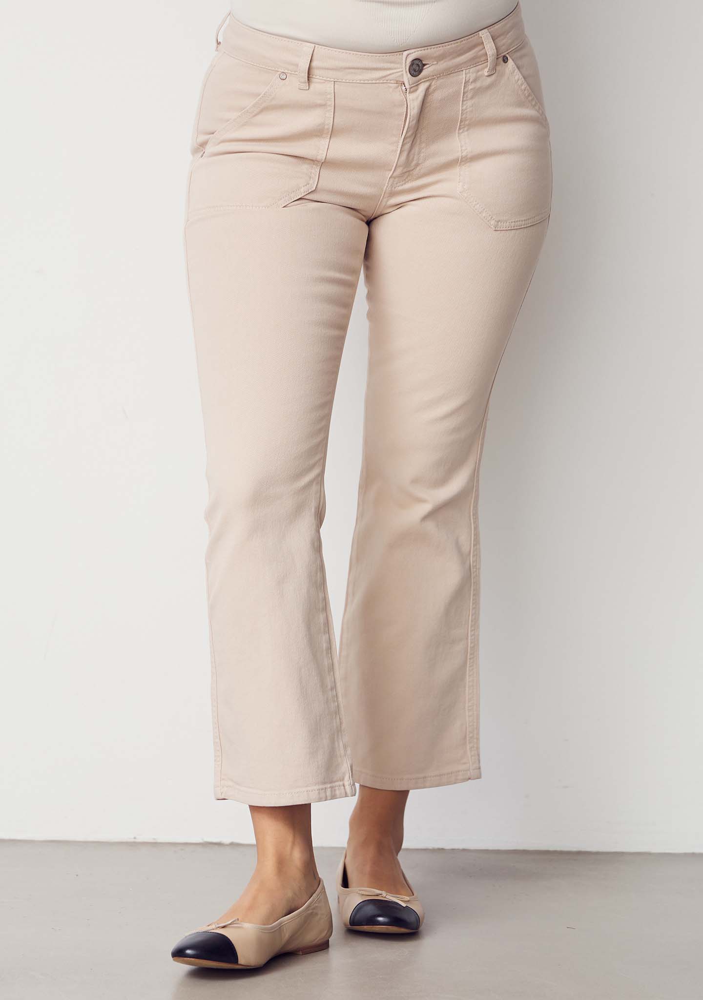 Como Twill Flare Pant - Dark Sand - Isay