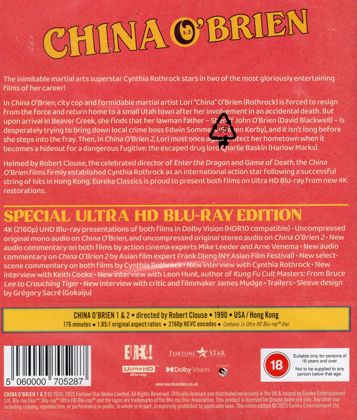 China O’Brien / China O’Brien II (ej svensk text) (4K Ultra HD) - 2