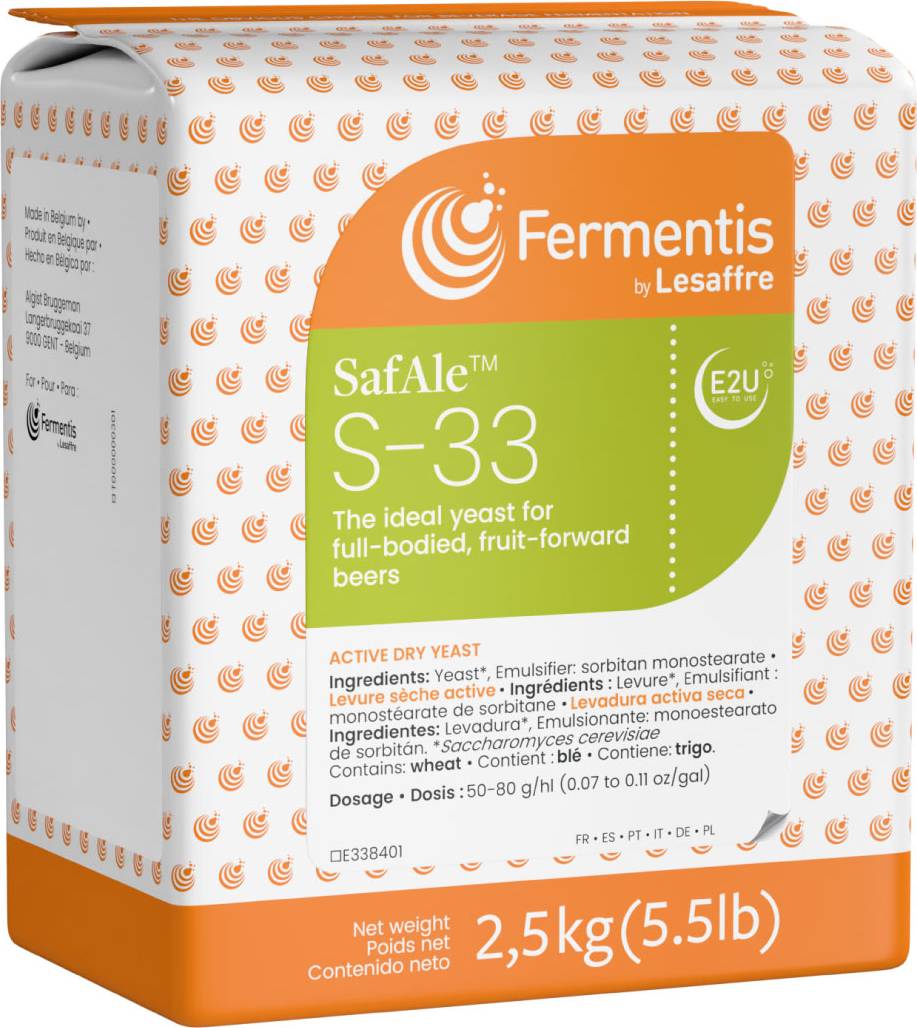 Fermentis SafAle S-33, 2,5 kg