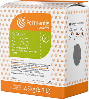 Fermentis SafAle S-33, 2,5 kg