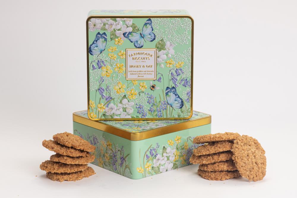 FH  English Garden Honey & Oat Biscuits Plåtask
