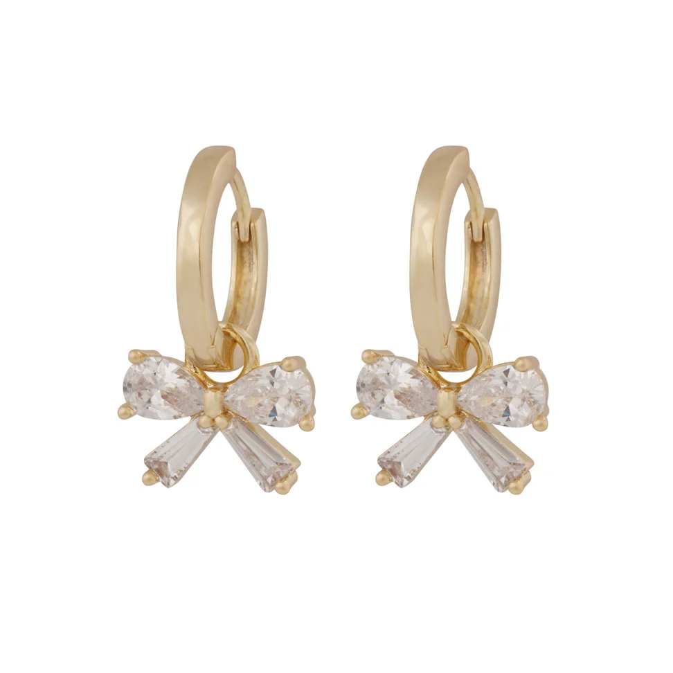 Snö Of Sweden Eria Bow Ring Ear Golden/Clear - 2