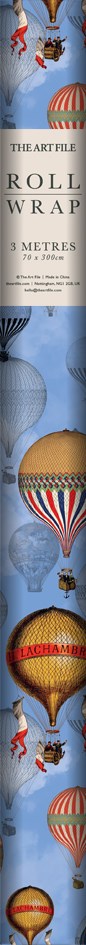 Blue Hot Air Balloons, Roll Wrap - 2