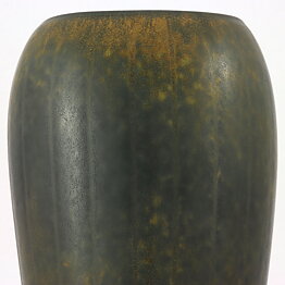 Gunnar Nylund (AXZ 1950s) Brown Biomorphic Vase 20 cm