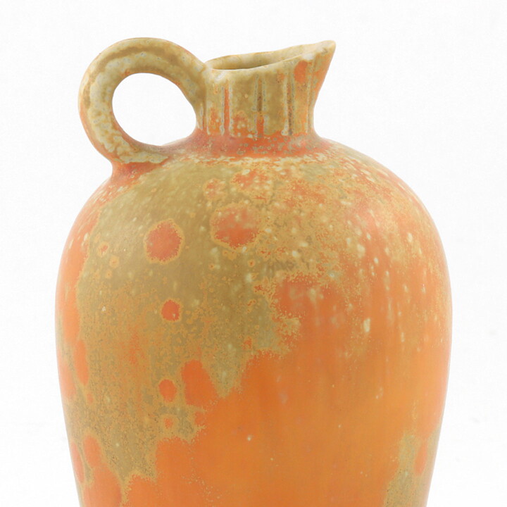 Gunnar Nylund (1950s) Unique Yellow/Orange Vase 12 cm