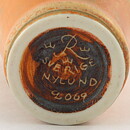 Gunnar Nylund (1950s) Unique Yellow/Orange Vase 12 cm