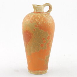 Gunnar Nylund (1950s) Unique Yellow/Orange Vase 12 cm