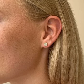 Snö Of Sweden Pi Stone Ear 6 mm Gold/Clear