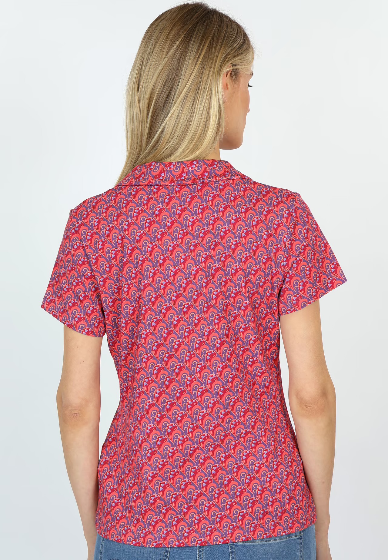 Celestina Blouse  Ruby - 2