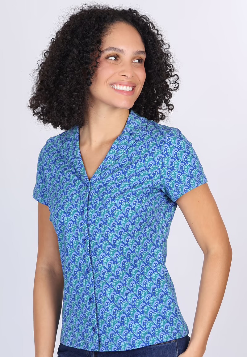 Celestina Blouse  blue - 3