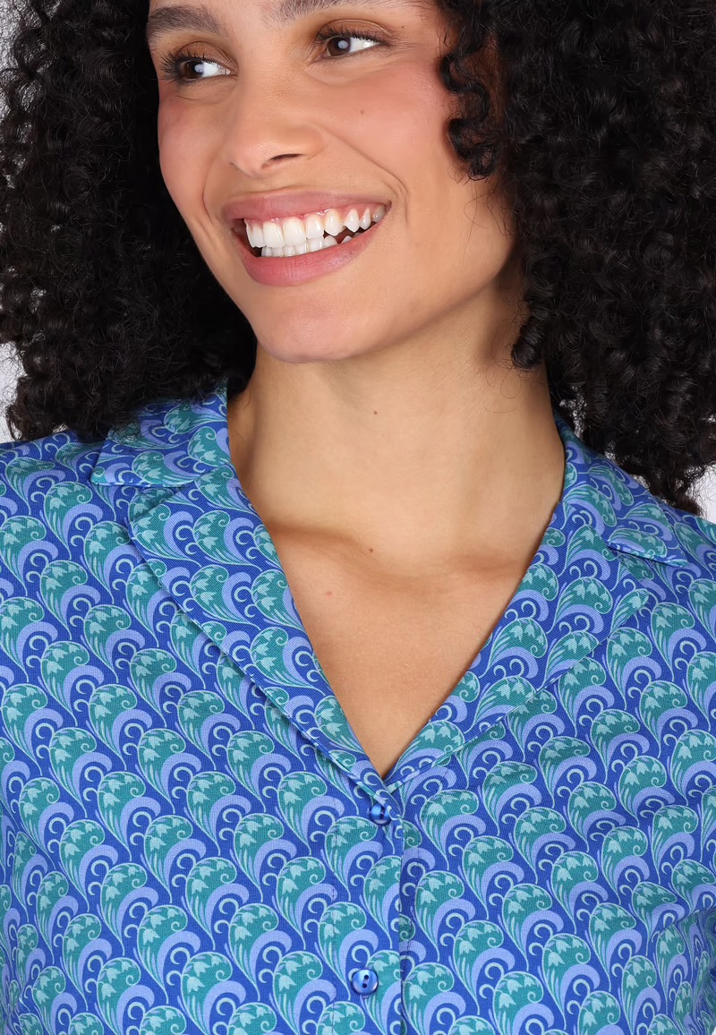 Celestina Blouse  blue - 4