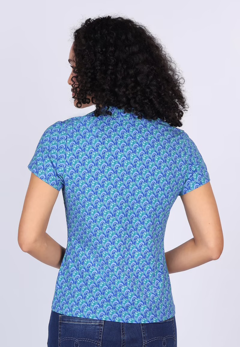 Celestina Blouse  blue - 5