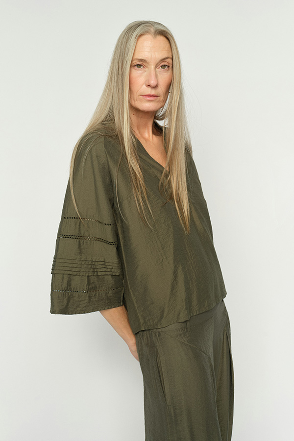 MMAleysa Nila Blouse Olive Night  - 2