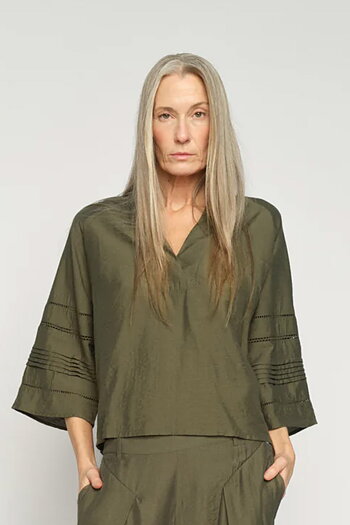 MMAleysa Nila Blouse Olive Night 