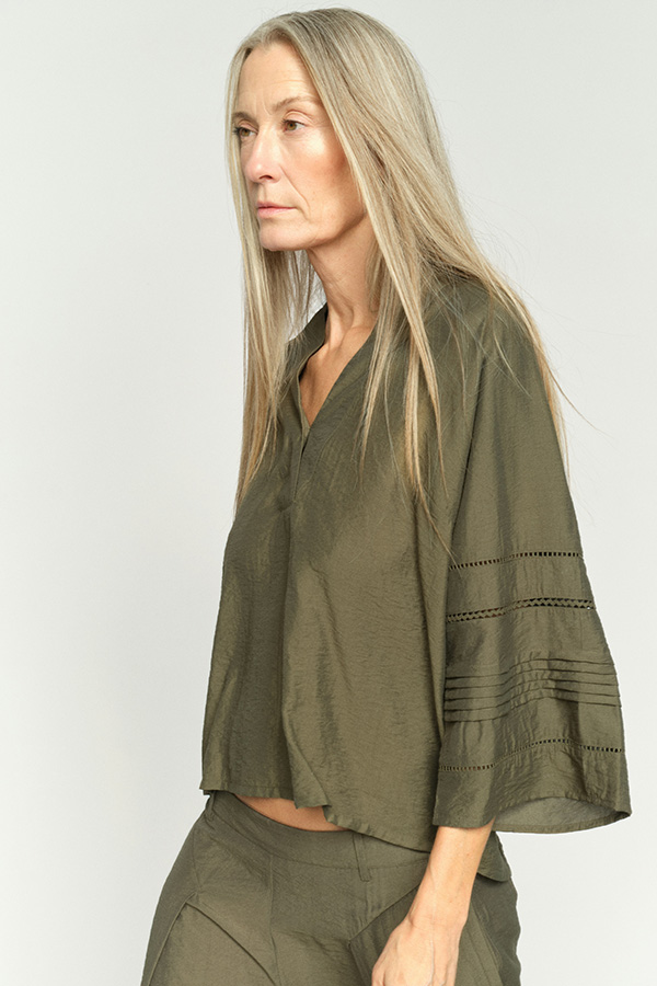 MMAleysa Nila Blouse Olive Night  - 3