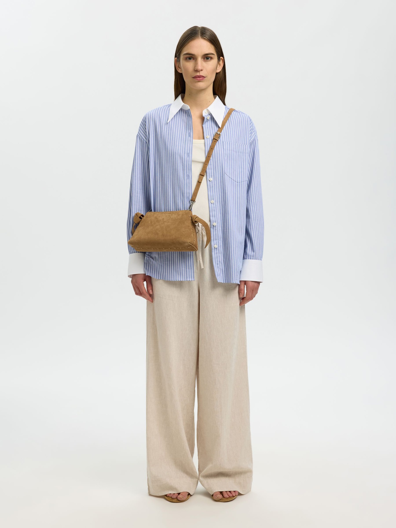 Selected Femme Stella Mini Suede Bag - 4